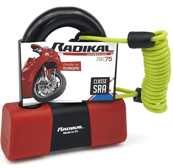 cadena antivol moto rouge mini U